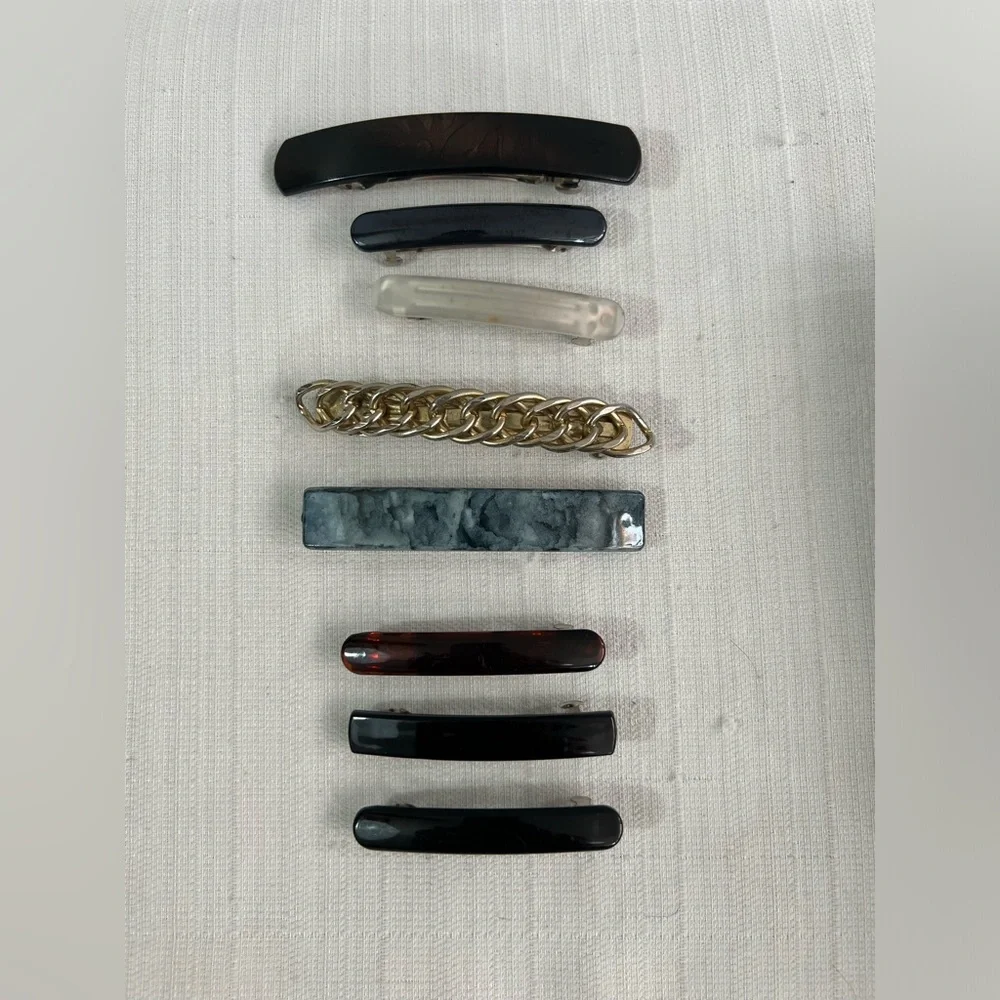 Lot of 8‎ vintage barrettes